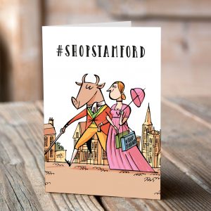 Greeting Card Pack of 6: #Shopstamford