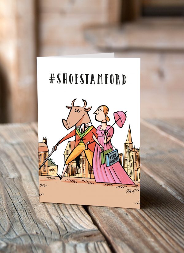 Greeting Card Pack of 6: #Shopstamford